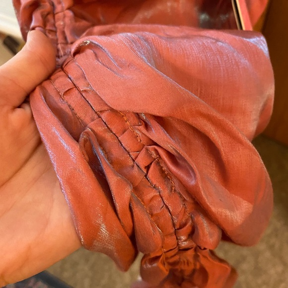 PrettyLittleThing Iridescent Ruched CowlNeck Dress - Picture 8 of 8